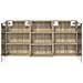 Set di Armadi da Bagno con lo scaffale 3 pcs 126 x 16 x 62.5 cm - Foto miniatura 7