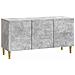 Mobile TV 99 x 34,5 x 50 cm Grigio Cemento Legno ingegnerizzato - Foto miniatura 1