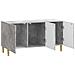 Mobile TV 99 x 34,5 x 50 cm Grigio Cemento Legno ingegnerizzato - Foto miniatura 2
