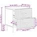 Armadio da Notte Rovere Artigianale 43 x 34,5 x 47,5 cm - Foto miniatura 9