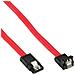 cavo sata 7pin l-form a sata 7pin l-form, max 6gbs, piatto, chiusura a scatto, connettore a 90 gradi, rosso, 0,5m - Foto miniatura 1