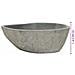 Lavandino in Pietra di Fiume Ovale (37-46) x (29-36) cm - Foto miniatura 3