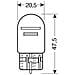 Cp. lamp. 12v. W3x16q 21/5w - Foto miniatura 6