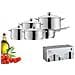 Diadem Plus Batteria 5 Pentole + Coperchi Acciaio Inox 0730356040 - Foto miniatura 1