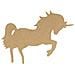 Sagoma In Legno Di Mdf Unicorno - 15 Cm - Foto miniatura 1