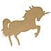 Sagoma In Legno Di Mdf Unicorno - 15 Cm - Foto miniatura 2
