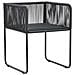 Set Da Pranzo Da Giardino 3 Pz In Rattan Pvc Nero E Marrone - Foto miniatura 7