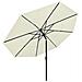 Ombrellone a 3 Livelli con Palo in Alluminio Sabbia 3,5 m - Foto miniatura 2