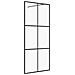 Parete Doccia Walk-in In Vetro Trasparente Esg Nera 80x195 Cm - Foto miniatura 2