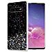 Custodia Compatibile Con Samsung Galaxy S10 Plus In Nero Con Glitter - Coperchio Protettivo In Silicone Tpu Flessibile Con Glitter Scintillanti - Foto miniatura 1