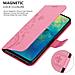 Cadorabo Custodia Compatibile Con Huawei Mate 20 In Rosa Fiore - Coperchio Protettivo In Design Floreale Con Chiusura Magnetica, Funzione Stand E Slot Per Carte - Foto miniatura 5