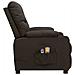 Poltrona Massaggiante Elettrica Marrone scuro in Tessuto - Foto miniatura 4