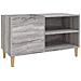 Mobile Porta Dischi Grigio Sonoma 84,5x38x48 Legno Multistrato - Foto miniatura 1