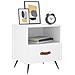 Comodini 2 Pz Bianchi 40x35x47,5 Cm In Legno Multistrato - Foto miniatura 3