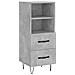 Credenza Grigio Cemento 34,5x34x90 Cm In Legno Multistrato - Foto miniatura 2
