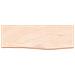 Ripiano a Parete 60x20x4 cm Legno Massello Rovere Non Trattato - Foto miniatura 2