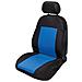 Coprisedile Singolo Anteriore Auto Stretch Nero /blu Universale Protezione Sedile Poliestere - Foto miniatura 1