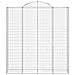 Cesto Gabbione Ad Arco 200x50x220/240 Cm Ferro Zincato - Foto miniatura 2