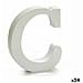 Lettera C Legno Bianco (2 X 16 X 14,5 Cm) (24 Unità) - Foto miniatura 1