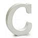 Lettera C Legno Bianco (2 X 16 X 14,5 Cm) (24 Unità) - Foto miniatura 2