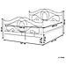 Letto Metallo Lyra 140 X 200 Cm Nero - Foto miniatura 6