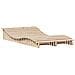 Lettino Prendisole 205x110x31,5 cm in Legno Massello di Pino - Foto miniatura 2