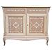 Credenza Classica 2 Porte 2 Cassetti Legno Grezzo L. 111 P. 44 H. 91 - Foto miniatura 1