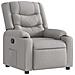 Poltrona Reclinabile In Tessuto Grigio Nuvola - Foto miniatura 2