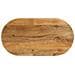 Piano Tavolo 120x60x2,5 Cm Ovale In Legno Massello Di Mango - Foto miniatura 1