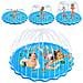 Splash Pad. Giocattolo Gonfiabile Con Spruzzatore D'acqua Per Giocare. 200 Cm Di Diametro. Design Di Animali E Dell'alfabeto. - Foto miniatura 2