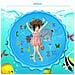 Splash Pad. Giocattolo Gonfiabile Con Spruzzatore D'acqua Per Giocare. 200 Cm Di Diametro. Design Di Animali E Dell'alfabeto. - Foto miniatura 4