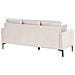 Divano 3 Posti Gavle Tessuto Beige Chiaro - Foto miniatura 4