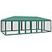 Tenda per Feste con 12 Pareti Laterali in Rete Verde 8x4 m HDPE - Foto miniatura 1