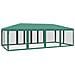 Tenda per Feste con 12 Pareti Laterali in Rete Verde 8x4 m HDPE - Foto miniatura 5