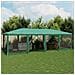 Tenda per Feste con 12 Pareti Laterali in Rete Verde 8x4 m HDPE - Foto miniatura 2