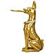 Vassoio Cane 15 - Oro - Poliresina - 30x64x91 Cm - Foto miniatura 3