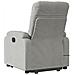 Lusso Casadino -  Poltrona A Rialzo Reclinabile Massaggi Grigio Chiaro Microfibra - Foto miniatura 4