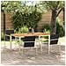 Set da pranzo da giardino  5 pezzi in legno massiccio di teak, Tavolo da pranzo all'aperto  150x90x75 cm in legno massiccio di teak - Foto miniatura 2
