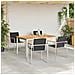 Set da pranzo da giardino  5 pezzi in legno massiccio di teak, Tavolo da pranzo all'aperto  150x90x75 cm in legno massiccio di teak - Foto miniatura 4