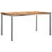 Set da pranzo da giardino  5 pezzi in legno massiccio di teak, Tavolo da pranzo all'aperto  150x90x75 cm in legno massiccio di teak - Foto miniatura 5