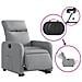 Poltrona Reclinante Alzapersona Elettrica Grigio Chiaro Tessuto - Foto miniatura 6