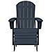 Sedia Adirondack  con poggiapiedi 2 pcs blu navy HDPE, Sedia Adirondack  con poggiapiedi blu navy HDPE - Foto miniatura 5