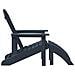 Sedia Adirondack  con poggiapiedi 2 pcs blu navy HDPE, Sedia Adirondack  con poggiapiedi blu navy HDPE - Foto miniatura 6