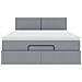 Pouf Letto con Materasso e LED Grigio Chiaro 140x190 cm - Foto miniatura 8