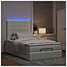 Struttura Letto Pouf con Materassi 120x190 cm Velluto - Foto miniatura 3