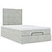 Struttura Letto Pouf con Materassi 120x190 cm Velluto - Foto miniatura 7
