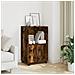 Mobiletto con Ruote Rovere Fumo 55x40x91 cm in Truciolato - Foto miniatura 2