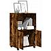 Mobiletto con Ruote Rovere Fumo 55x40x91 cm in Truciolato - Foto miniatura 3