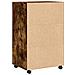 Mobiletto con Ruote Rovere Fumo 55x40x91 cm in Truciolato - Foto miniatura 6