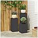 Portapiante da esterno Pillar 3 pcs Acciaio Nero - Foto miniatura 2